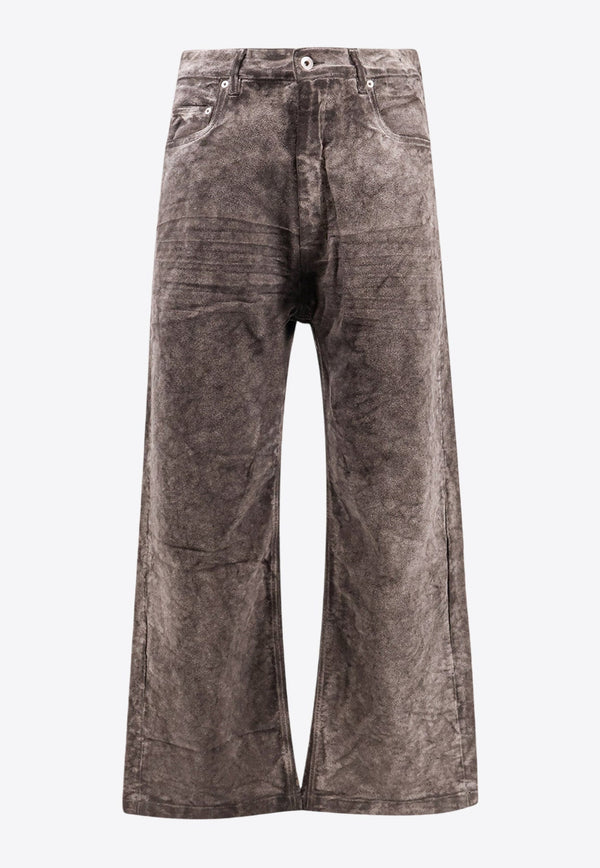 Geth Wide-Leg Washed Jeans