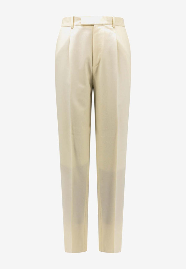 Straight-Leg Tailored Pants