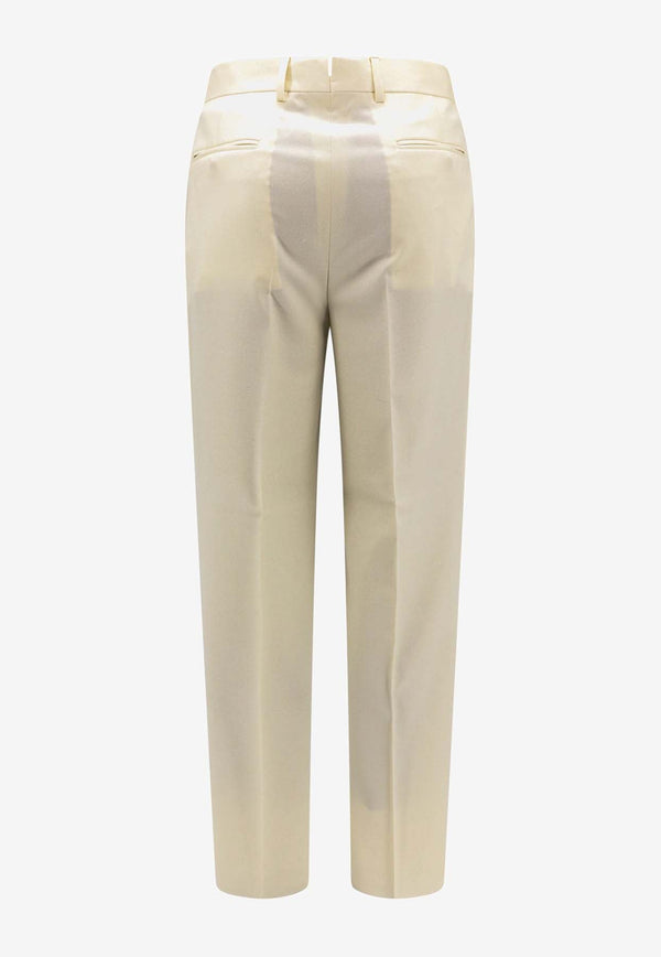 Straight-Leg Tailored Pants