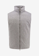 Zip-Up Nylon Padded Vest