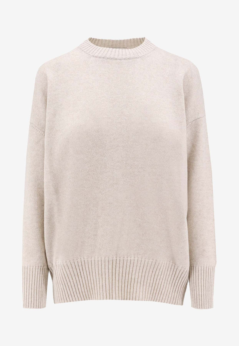 Embellished Knit Cashmere Sweater