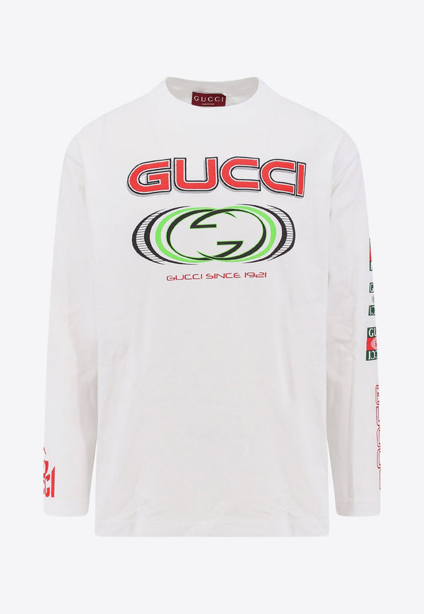 Logo Print Long-Sleeved T-shirt