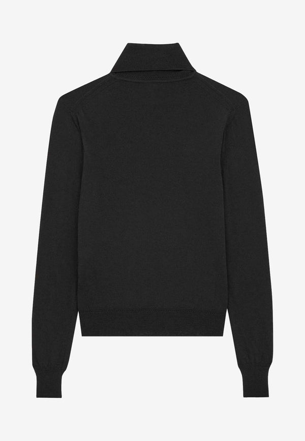 Cassandre Embroidered Turtleneck Sweater