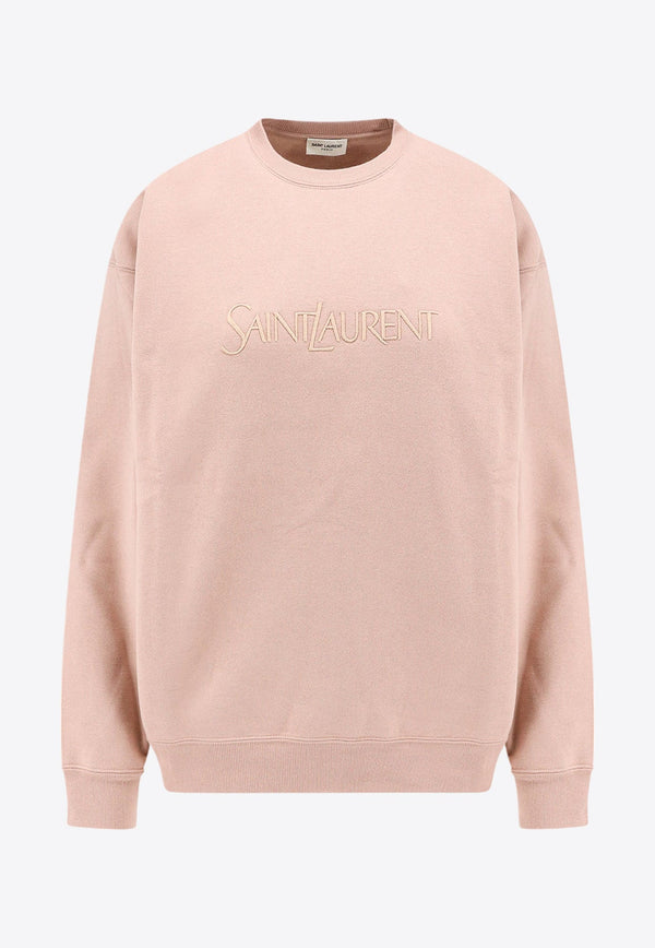 Logo Embroidered Crewneck Sweatshirt