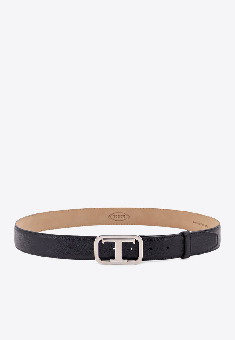 T Monogram Leather Belt