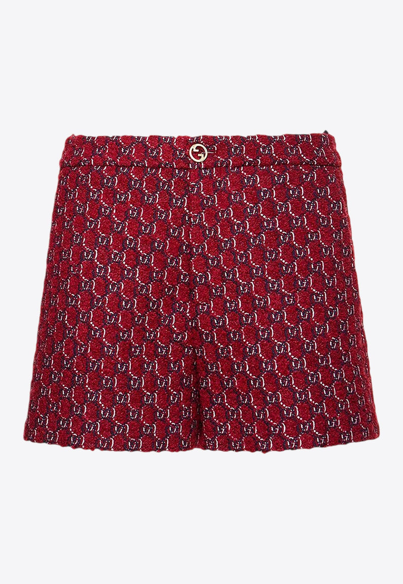 GG Motif Bouclé Mini Shorts