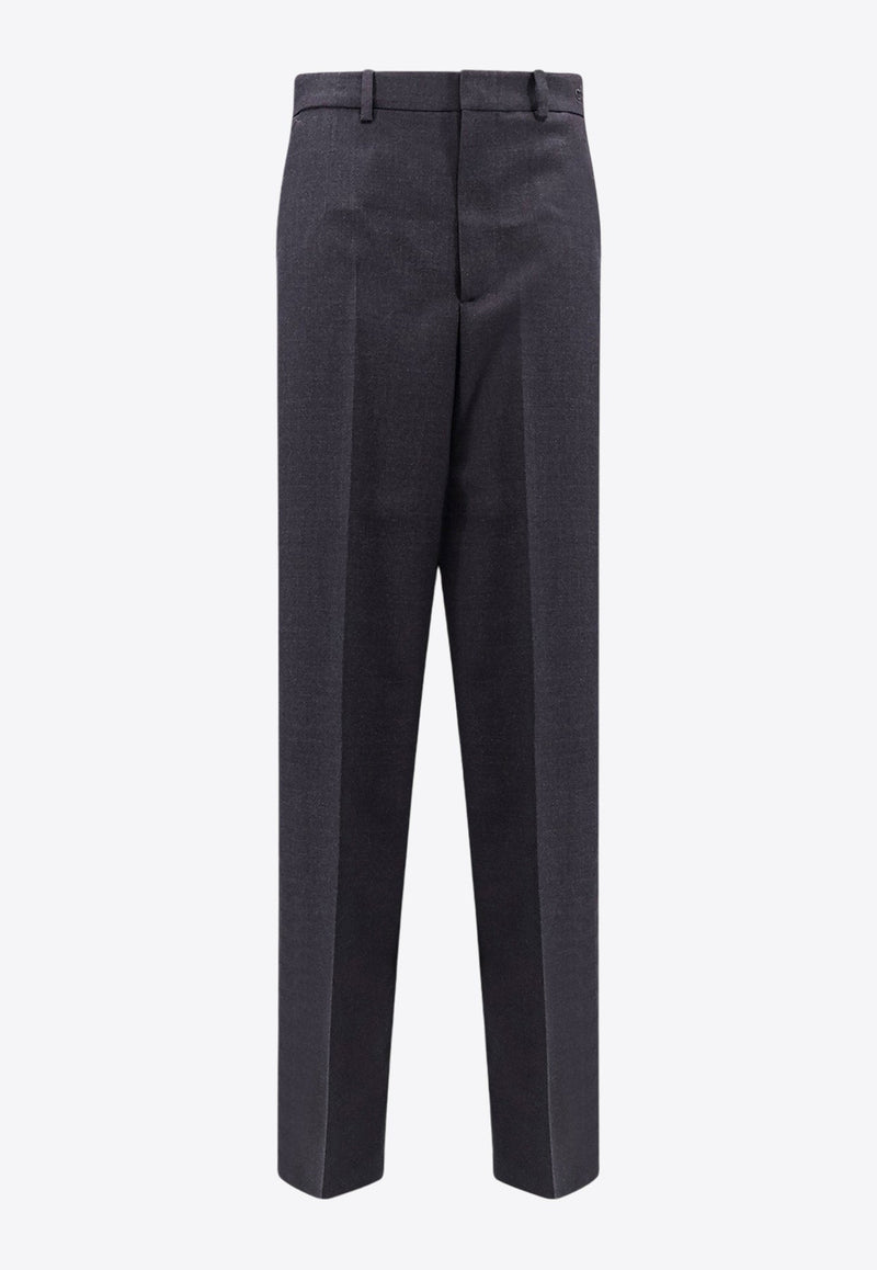 Tailored Wool Flared Pants