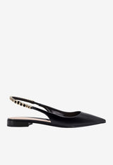 Signoria Leather Pointed-Toe Flats