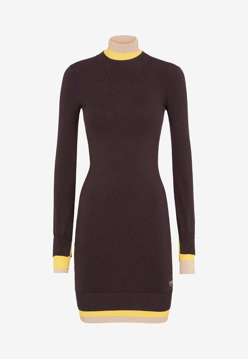 Ribbed Crewneck Mini Dress