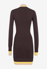 Ribbed Crewneck Mini Dress