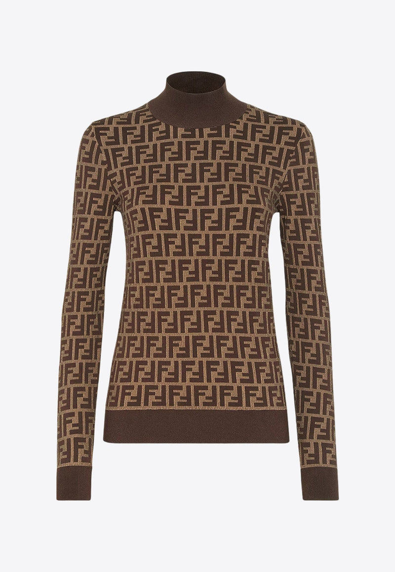 FF Monogram High-Neck Sweater