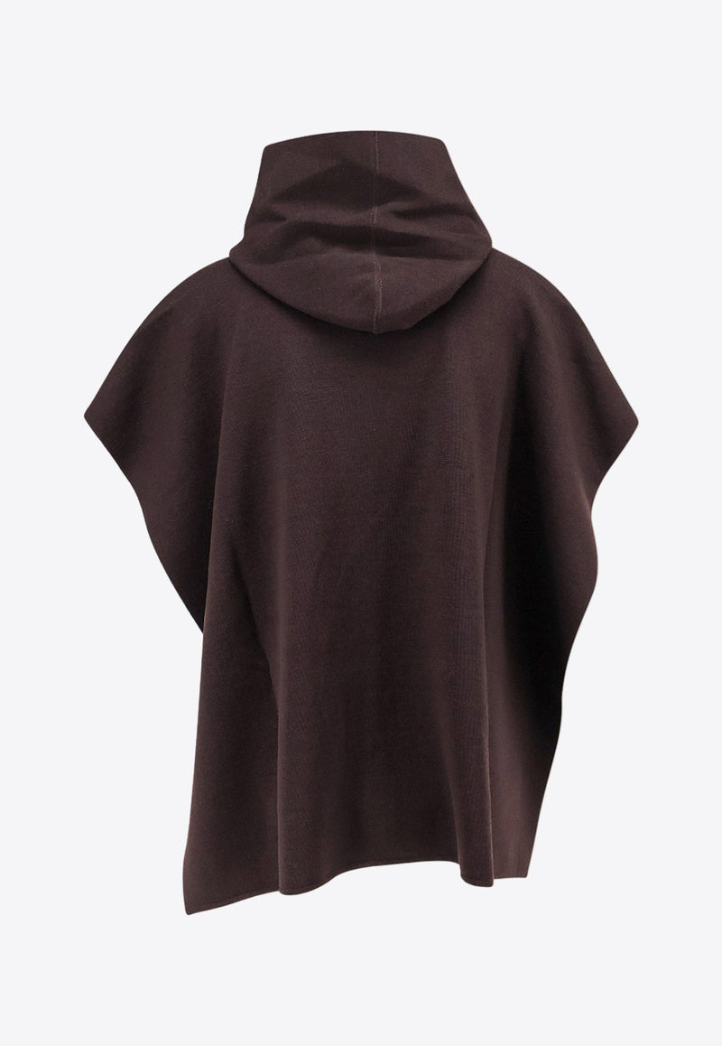 Double-Face Wool Poncho