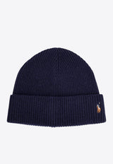 Logo Embroidered Wool Beanie