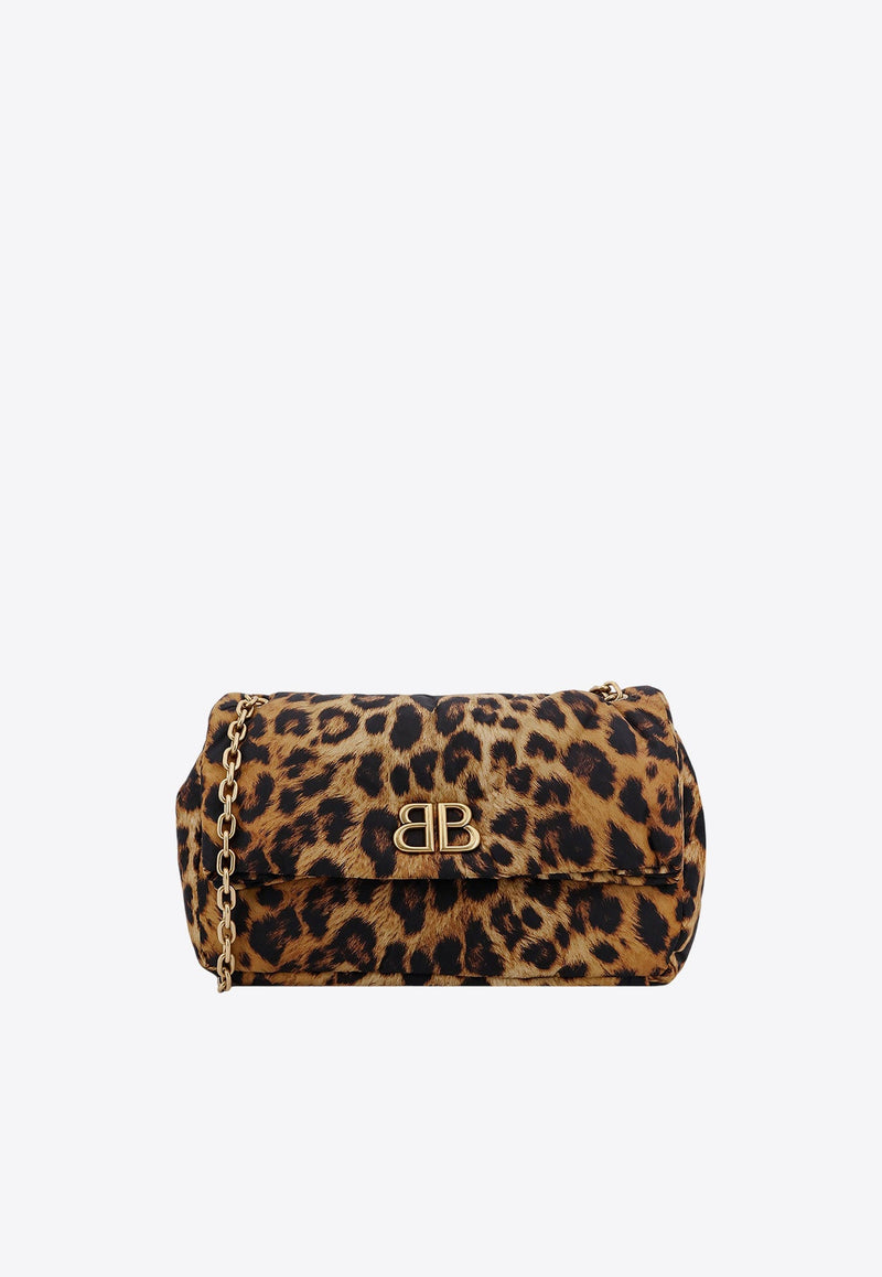 Monaco Media Leopard Print Shoulder Bag