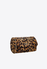 Monaco Media Leopard Print Shoulder Bag