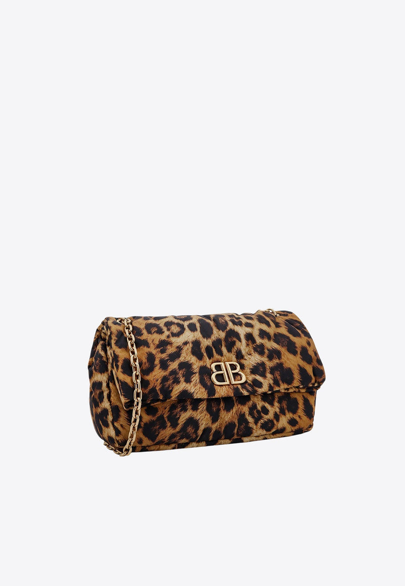 Monaco Media Leopard Print Shoulder Bag