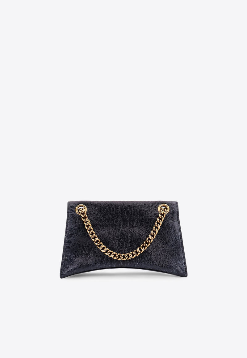 Small Crush Distressed Leather Chain Bag