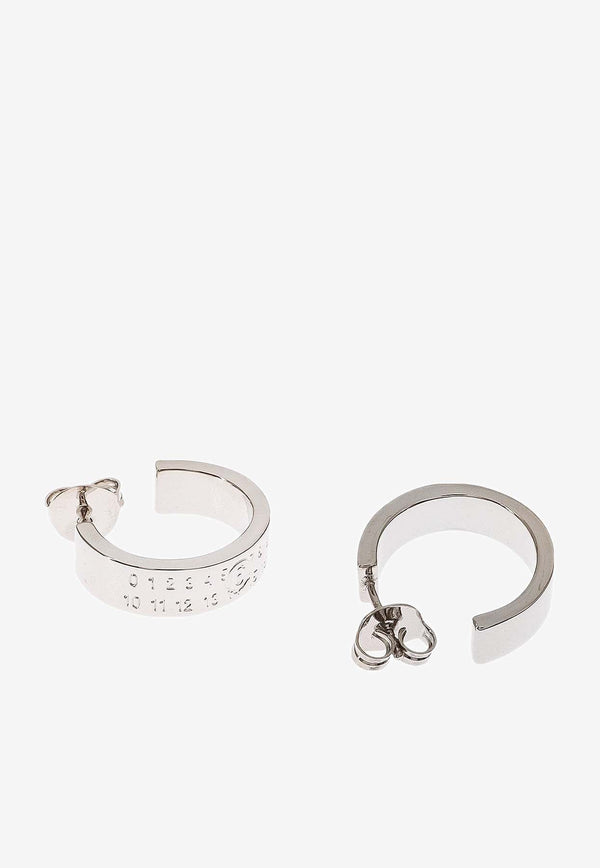 Numeric Hoop Earrings