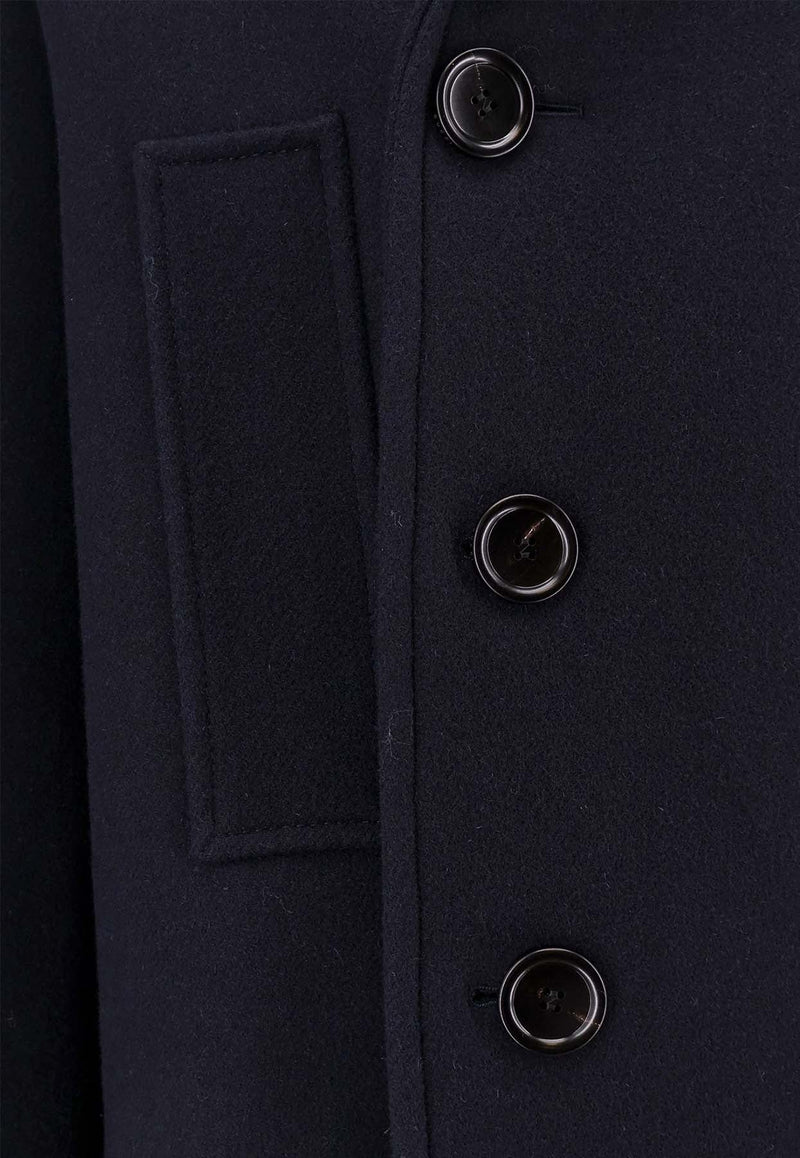 Double-Breasted Wool Peacoat