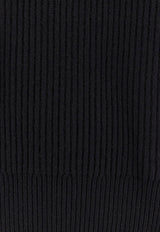 Rib Knit Wool-Blend Sweater