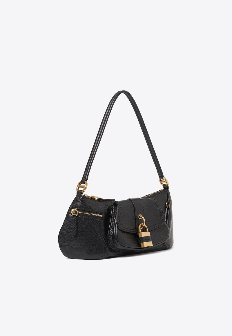 The 99 Grained Leather Shoulder Bag