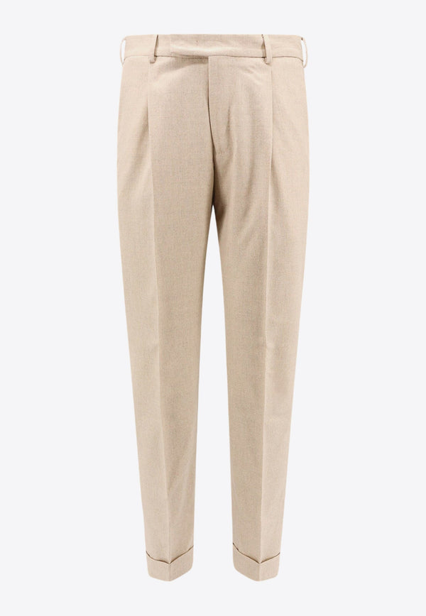 Straight-Leg Tailored Pants