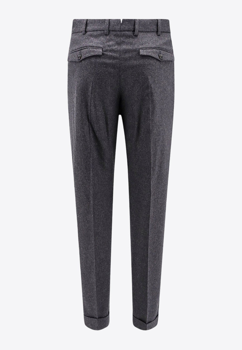 Straight-Leg Tailored Pants