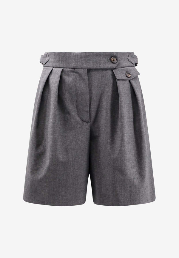 Tailored Wool-Blend Shorts