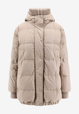 Hooded Zip-Up Down Jacket