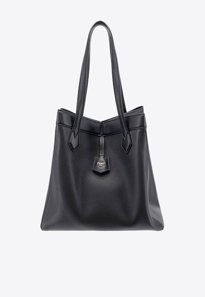 Large Origami Grained Leather Tote Bag