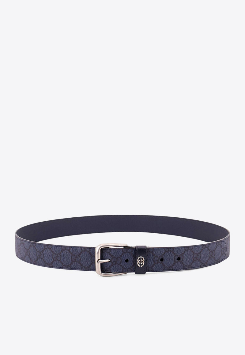 Leather Monogram Belt