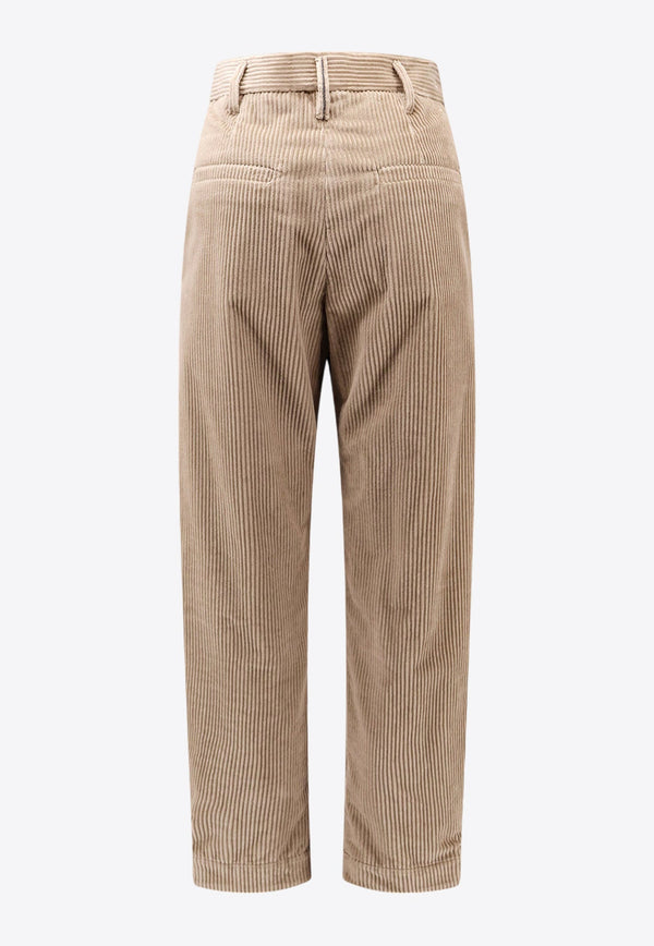 Straight-Leg Corduroy Pants