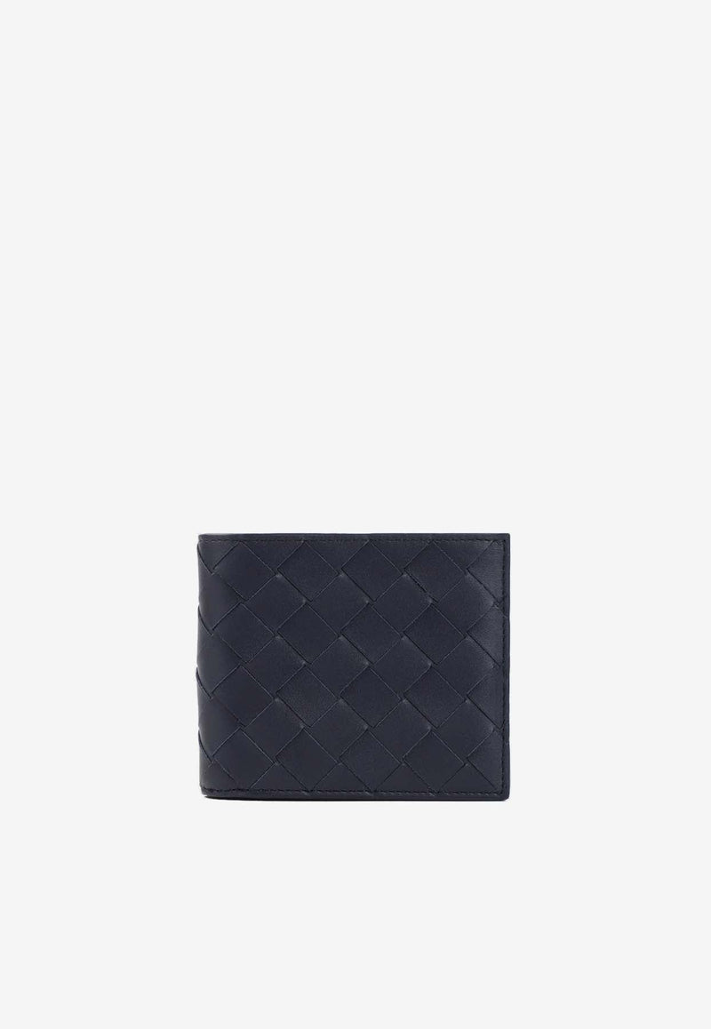 Bi-Fold Intrecciato Leather Wallet