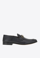 Gancini Logo Buckle Leather Mules