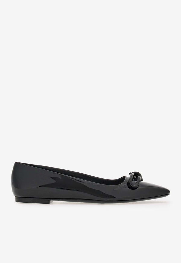 Annie Asymmetric Bow Ballet Flats