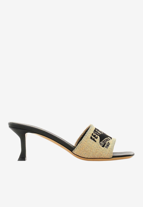 Zenobia 55 Logo Jacquard Mules