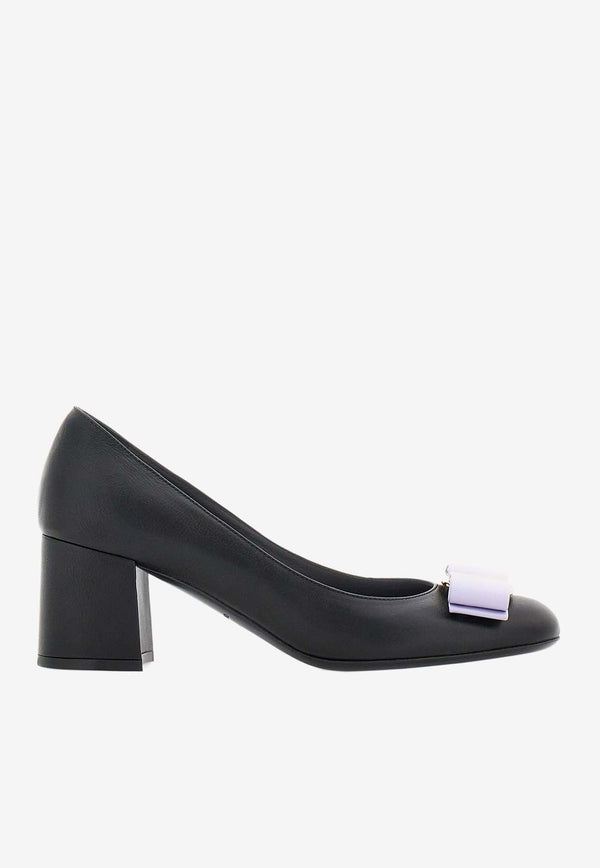 Melena 60 Vara Bow Calf Leather Pumps