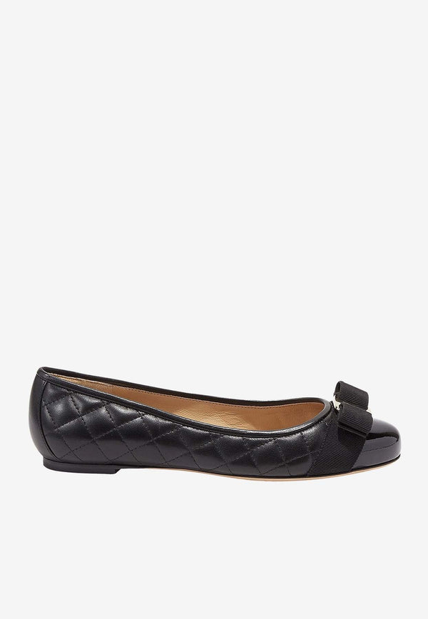 Varinaq Quilted Leather Ballet Flats