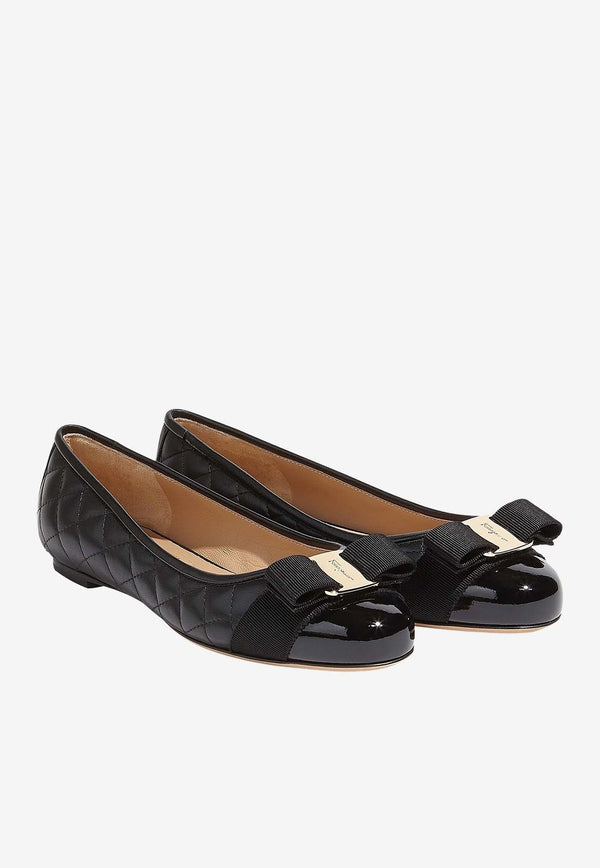 Varinaq Quilted Leather Ballet Flats