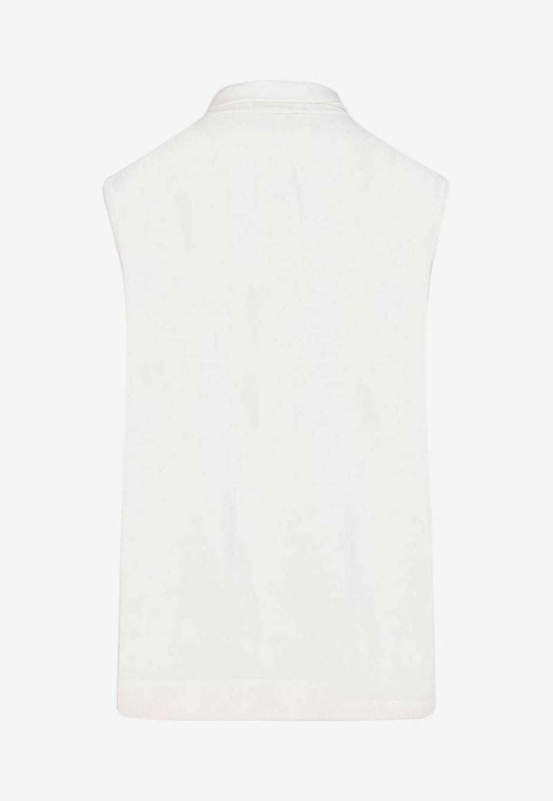 Sleeveless Knitted Wool Top