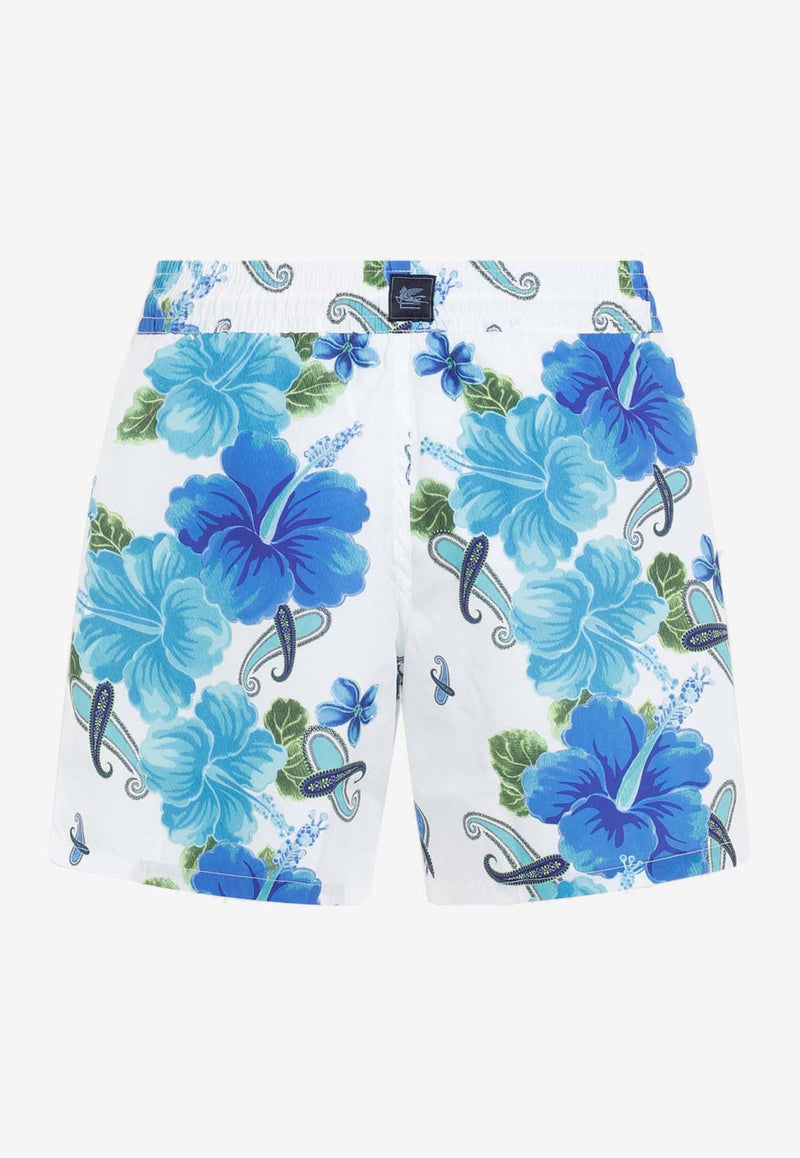 Floral Print Swim Shorts