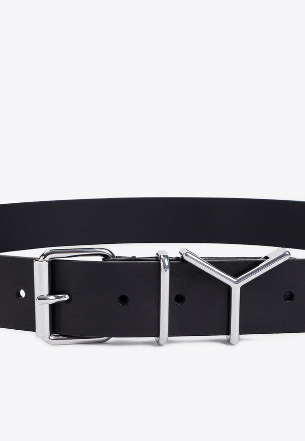 Logo Leather Belt