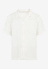 Striped Short-Sleeved Bowling Shirt