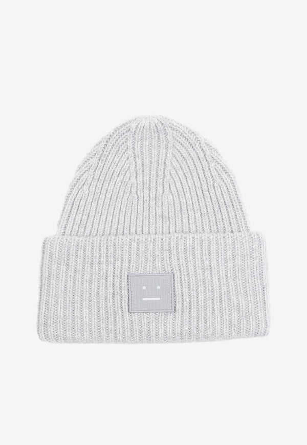 Large Face Logo Wool Beanie