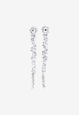 Crystal-Embellished Drop Earrings