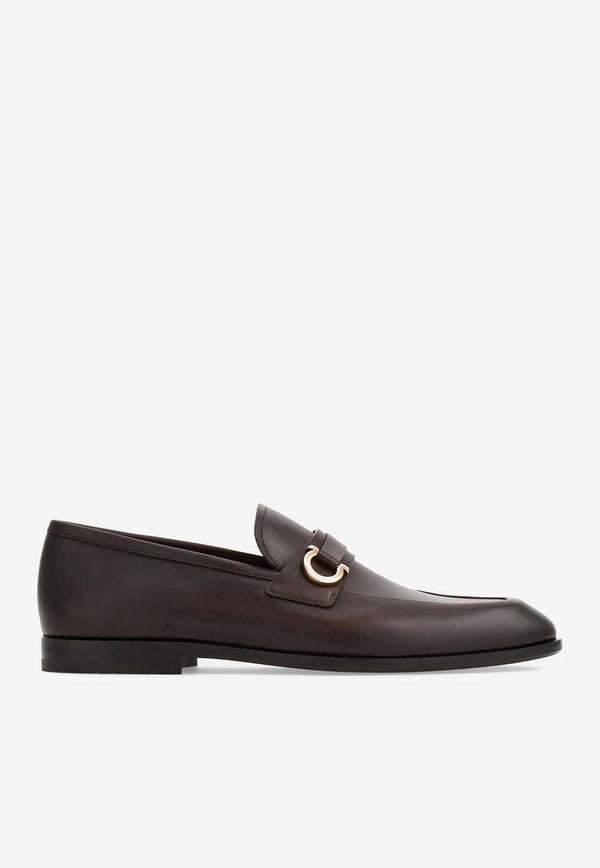 Florio Gancini Leather Loafers