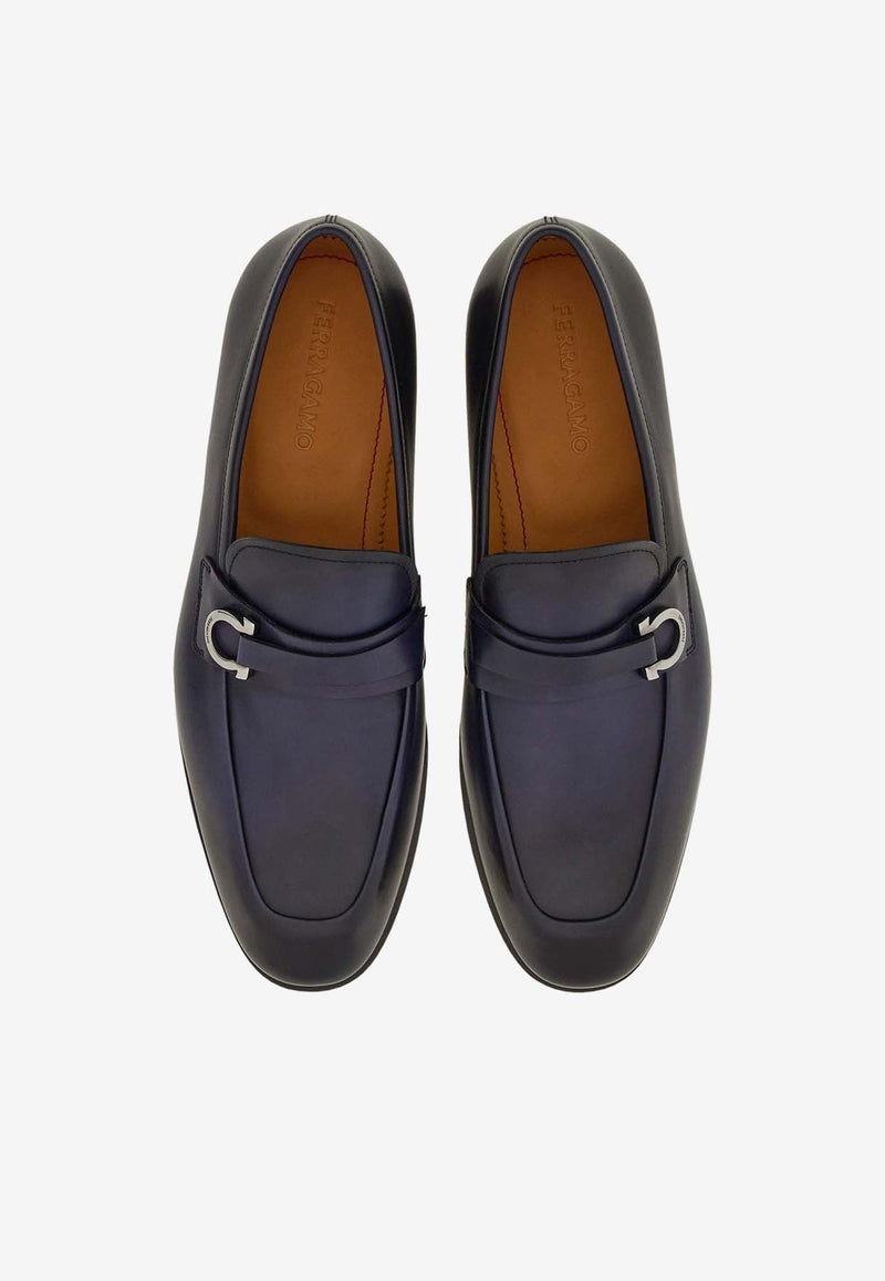 Florio Gancini Leather Loafers