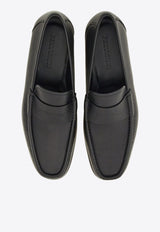 Dupont Logo Leather Loafers