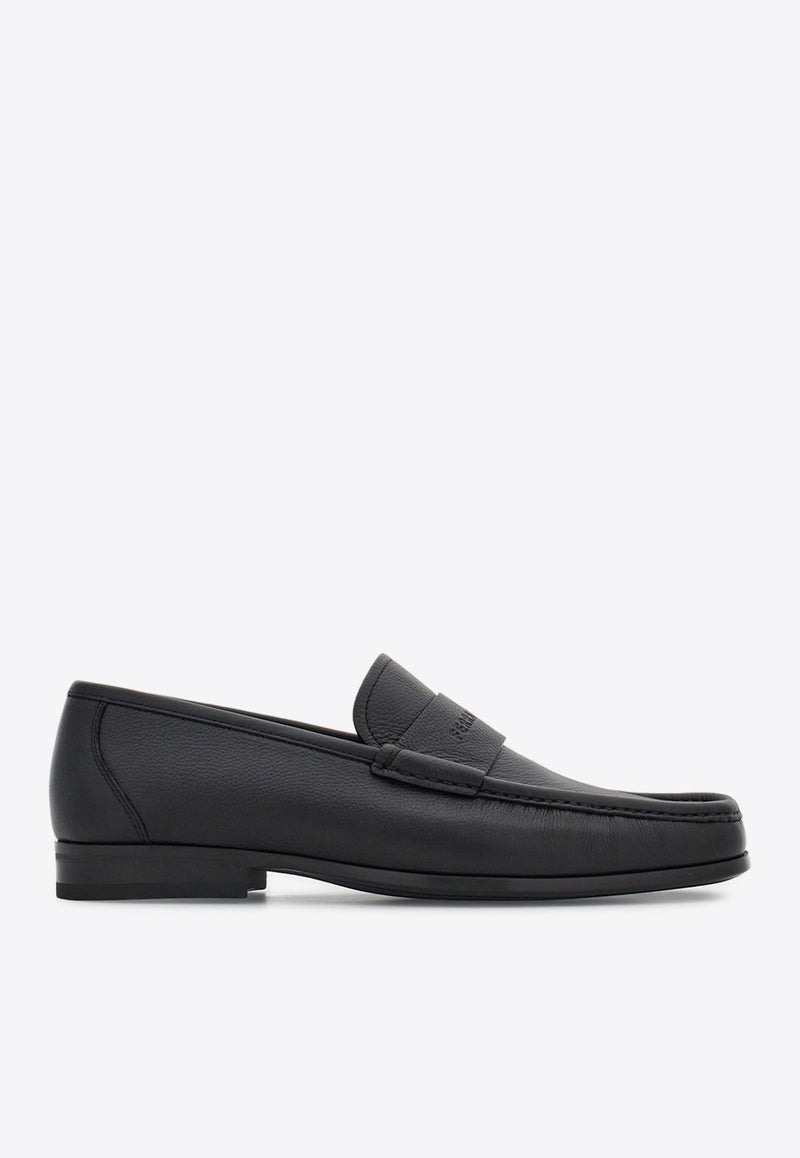 Dupont Logo Leather Loafers