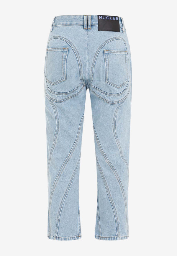 Cropped Slim-Leg Jeans